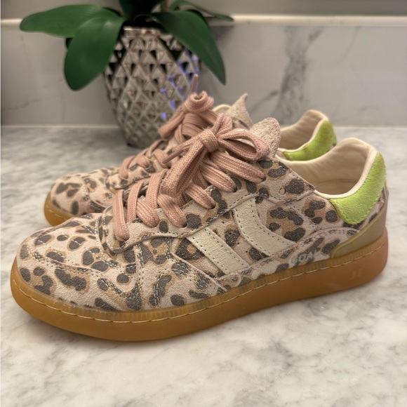 Coolway Shoes - Coolway Goal Sneaker Women’s US 7 Leopard Print Lime Green Gum Sole